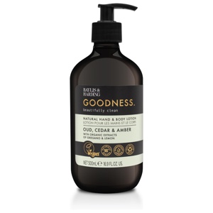 Baylis & Harding Goodness Oud, Cedar & Amber Hand & Body Cream, 500 ml produktbilde