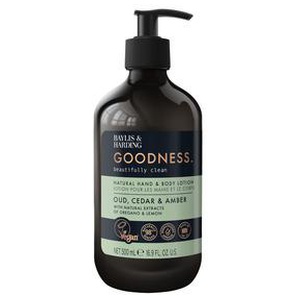 Baylis & Harding Goodness Oud, Cedar & Amber Hand & Body Lotion - 500 ml. produktbillede
