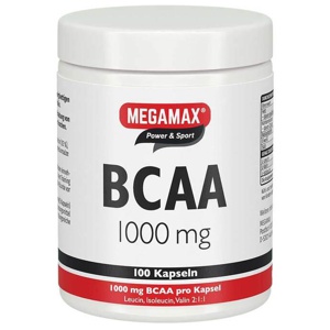 BCAA-1000-mg-Megamax-Kapseln Produktbild