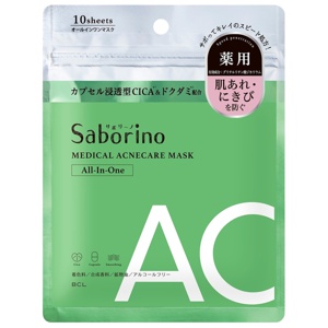 BCL Saborino Medical Facial Sheet Mask Acne 10pcs produkt bild