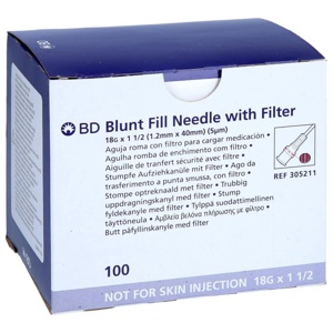 BD AUFZIEHKANÜLE m.Filter 18 Gx1 1/2 1,2x40 mm Produktbild