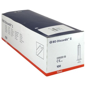 BD DISCARDIT II Spritze 10 ml 100X10 ml Spritzen Produktbild