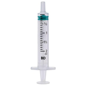 BD EMERALD Spritze 2 ml Luer zentrisch Produktbild