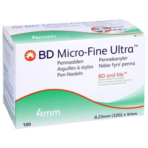 BD MICRO-FINE+ 4 Pen-Nadeln 0,23x4 mm Produktbild
