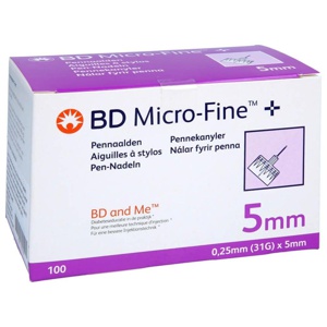 BD MICRO-FINE+ 5 Pen-Nadeln 0,25x5 mm Produktbild