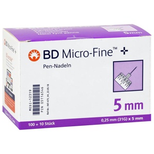 BD MICRO-FINE+ 5 Pen-Nadeln 0,25x5x110 mm Produktbild
