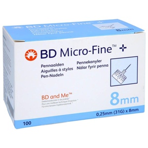 BD MICRO-FINE+ 8 Pen-Nadeln 0,25x8 mm Produktbild