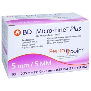 BD MICRO-FINE+ Pen-Nadeln 0,25x5 mm 31 G Produktbild