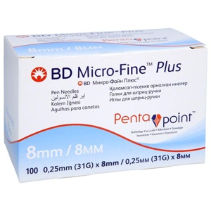 BD MICRO-FINE+ Pen-Nadeln 0,25x8 mm 31 G Produktbild