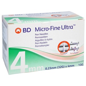 BD MICRO-FINE ULTRA Pen-Nadeln 0,23x4 mm 32 G Produktbild