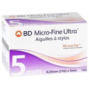 BD MICRO-FINE ULTRA Pen-Nadeln 0,25x5 mm 31 G Produktbild