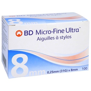 BD MICRO-FINE ULTRA Pen-Nadeln 0,25x8 mm 31 G Produktbild