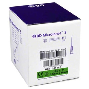BD MICROLANCE Kanüle 21 G 2 0,8x50 mm Produktbild