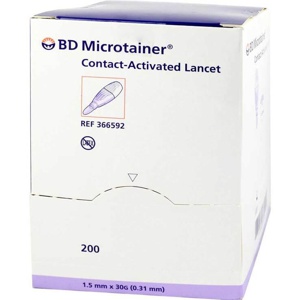 BD MICROTAINER Lanzette lila 30 G 1,5 mm Produktbild