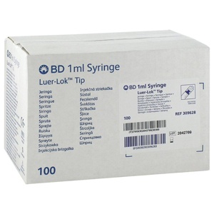 BD PLASTIPAK Spr.1 ml Luer Lok 3teilig Produktbild