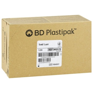 BD PLASTIPAK Tuberkulinspr.1 ml o.Kanüle Produktbild