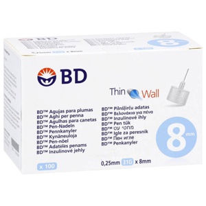 BD THIN Wall Pen-Nadeln 0,25 31 Gx8 mm Produktbild