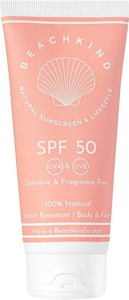 Beachkind Natural sunscreen sensitive fragrance free SPF50 100 ml produktbilde