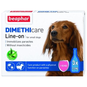 Beaphar Dimethicare Line-on hund 15 kg 3x1,5 ml produkt bild