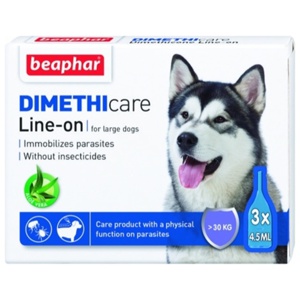 Beaphar Dimethicare Line-on hund 30 kg 3 x 4,5 ml produkt bild