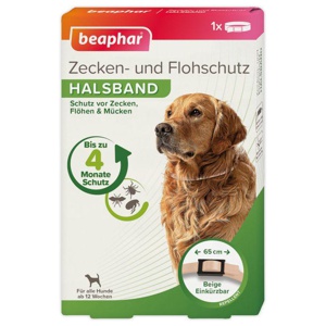 beaphar Zecken- & Flohschutz-Halsband für Hunde, beige Produktbild