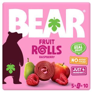 BEAR Fruit Rolls Hallon Multipack 5 x 20 g produkt bild