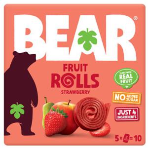 BEAR Fruit Rolls Jordgubb Multipack 5 x 20 g produkt bild