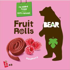 Bear Fruktrullar Hallon Multipack 5 x 20 g produkt bild