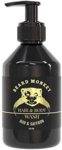 Beard Monkey Hair & Body Wash Oud & Saffron 250 ml produkt bild