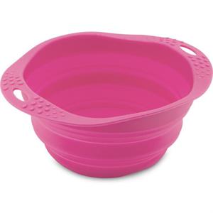 Beco matskål hopfällbar Medium Rosa från växtfibrer 14 cm 1 st produkt bild