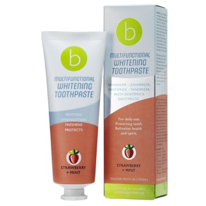 BeConfident Multifunktionel tandpasta til tandblegning med jordbær- og myntesmag (75 ml) produktbillede