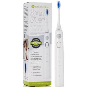 Beconfident Sonic Silver Toothbrush White/Silver produkt bild