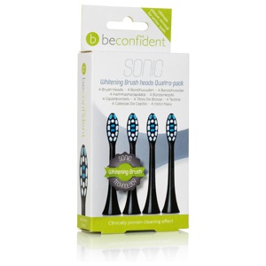 Beconfident Sonic Toothbrush heads Whitening Black, 4 st produkt bild