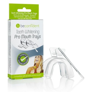 Beconfident Teeth Whitening Pro Mouth Trays 2-pack with pen applicator produktbilde