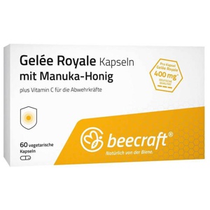 BEECRAFT Gelee Royale Kapseln mit Manuka-Honig Produktbild