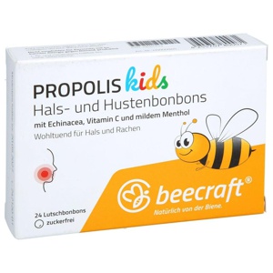 beecraft PROPOLIS kids Hals- und Hustenbonbons 24 St Bonbons Produktbild