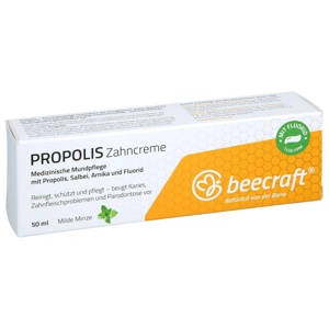 BEECRAFT Propolis Zahncreme Salbei Arnika Fluorid Produktbild