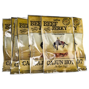 Beef Jerky Cajun Hot 10-pak produktbillede