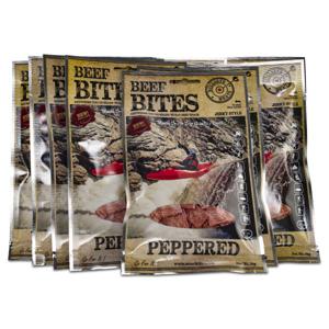 Beef Jerky Snacks Beef Bites Peppered 10 pack produkt bild