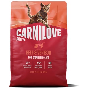Beef & Venison Adult Sterilised Torrfoder för Katt - 2 kg produkt bild