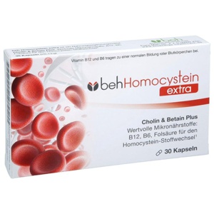 Beh Homocystein extra Kapseln, 30 St Kapseln Produktbild