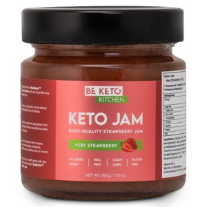 BeKeto KETO Jam Very Strawberry 200 g produktbillede
