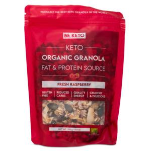 BeKeto KETO Organic Granola Fresh Raspberry 250 g produkt bild