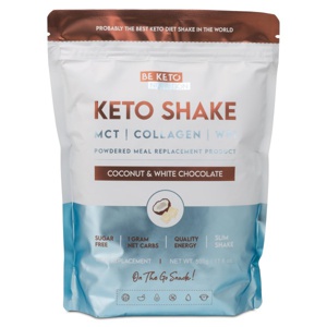 BeKeto KETO Shake Coconut & White Chocolate 500 g produktbillede