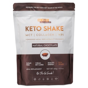 BeKeto KETO Shake Natural Chocolate 500 g produktbillede