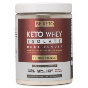 BeKeto KETO Whey + MCT French Vanilla 300 g produktbillede