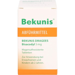 BEKUNIS Dragees Bisacodyl 5 mg magensaftres.Tabl. Produktbild