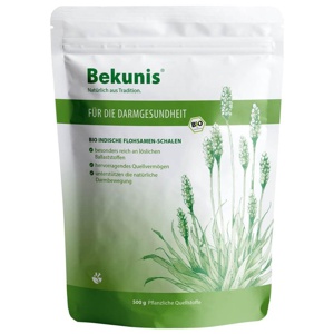 BEKUNIS Bio indische Flohsamenschalen Produktbild