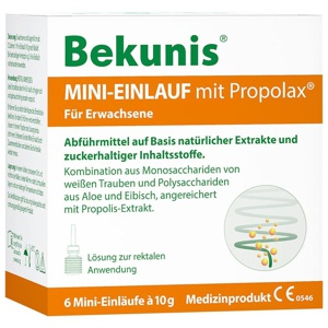 Bekunis MINI-EINLAUF mit Propolax 6 St Klistiere Produktbild
