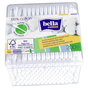 BELLA Wattestäbchen cotton Bio based Produktbild